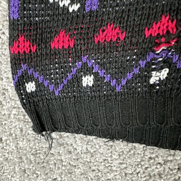 Vtg In Resource By Doris Skis Sweater Womens M Multicolor Fair Isle Halloween - Picture 4 of 14